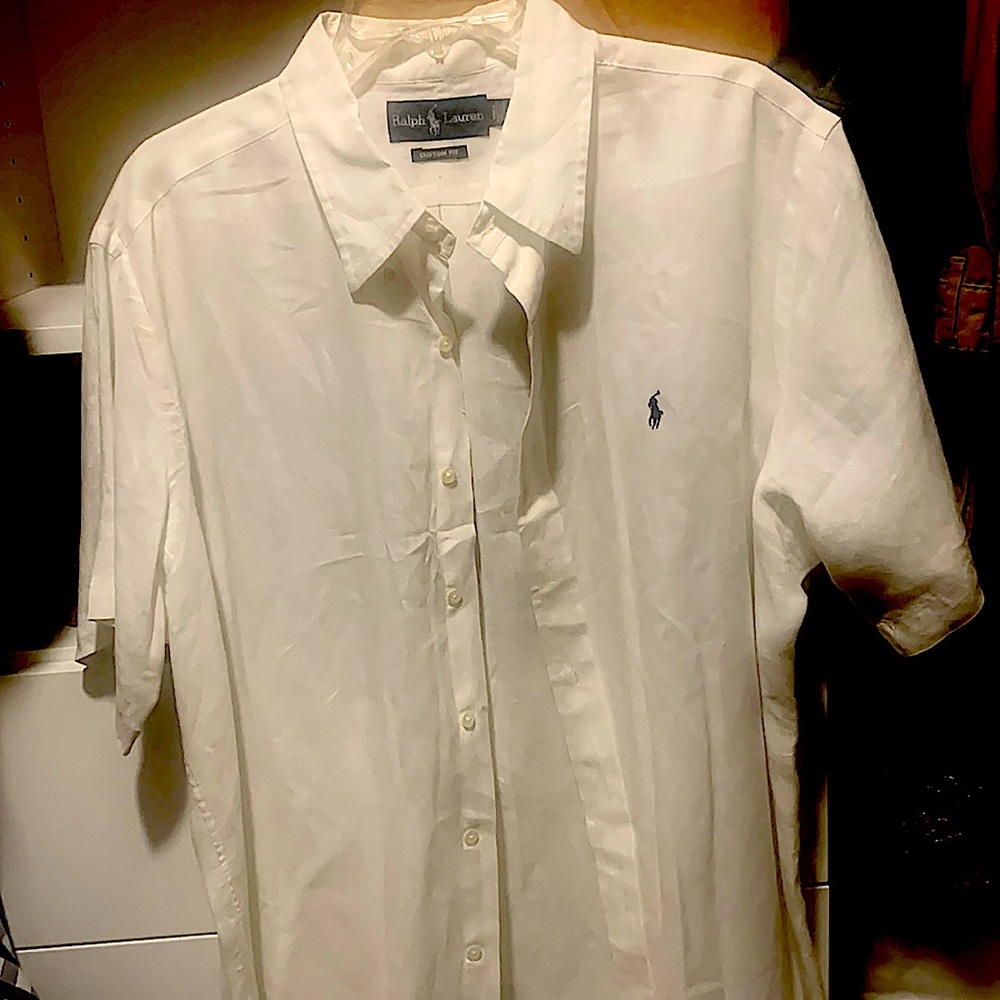 Kenneth Cole white button down shirt